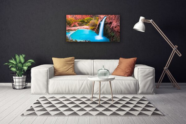 Obraz na plátne Vodopád hory príroda 100x50 cm
