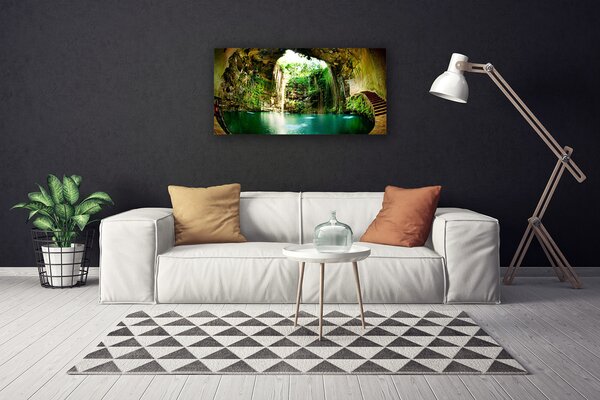 Obraz na plátne Vodopád príroda 100x50 cm