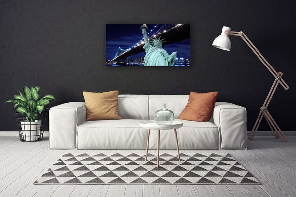 Obraz na plátne Most socha slobody 100x50 cm