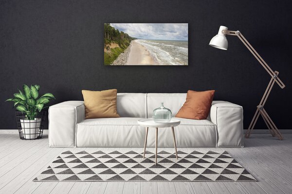 Obraz na plátne Pláž more strom príroda 100x50 cm