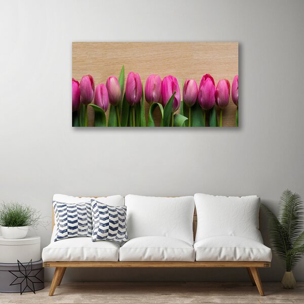 Obraz na plátne Kvety 100x50 cm