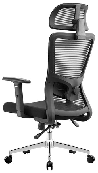 Kancelárska ergonomická stolička Neoseat LORELI — čierna, nosnosť 150 kg