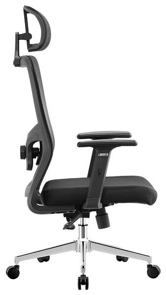 Kancelárska ergonomická stolička Neoseat LORELI — čierna, nosnosť 150 kg