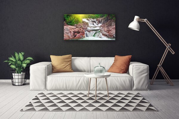 Obraz na plátne Vodopád príroda 100x50 cm