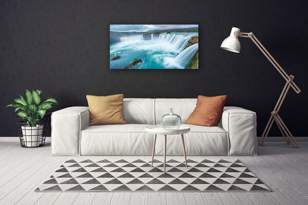 Obraz na plátne Vodopád príroda 100x50 cm