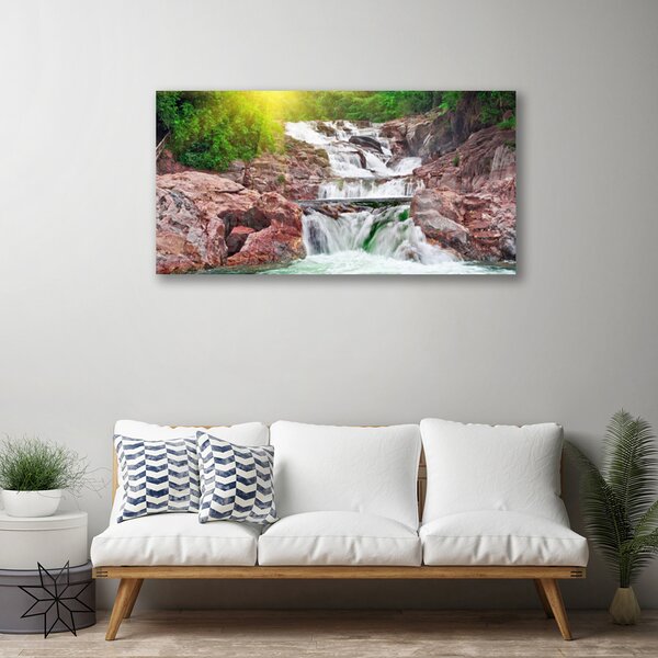 Obraz na plátne Vodopád príroda 100x50 cm