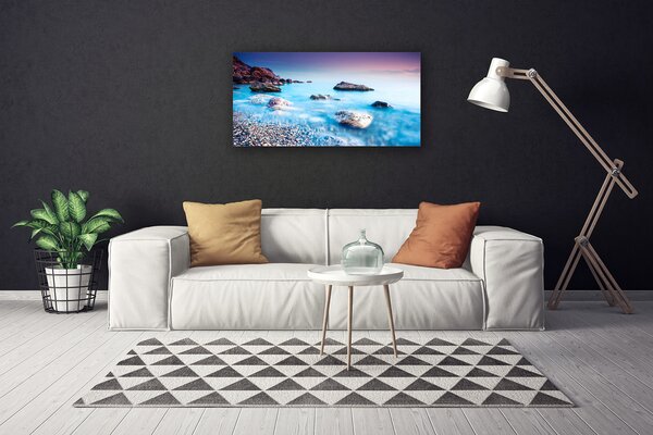 Obraz na plátne More kamene krajina 100x50 cm