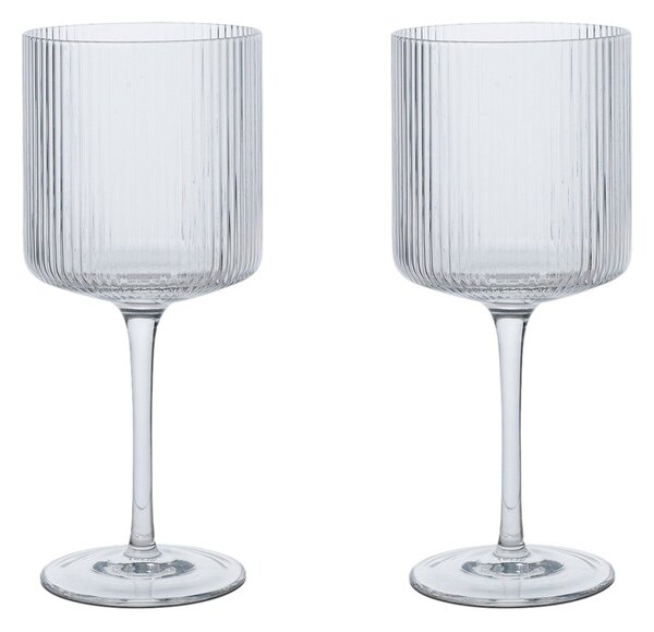 Poháre na červené víno Ripple, Clear, sada 2 kusov – Ferm Living