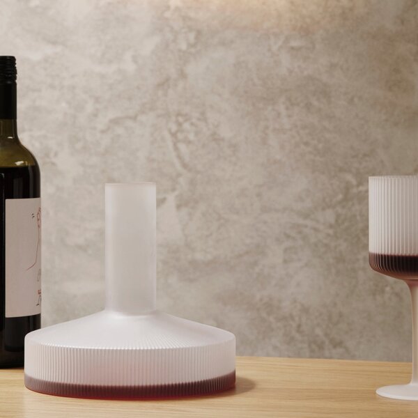 Poháre na červené víno Ripple, Clear, sada 2 kusov – Ferm Living
