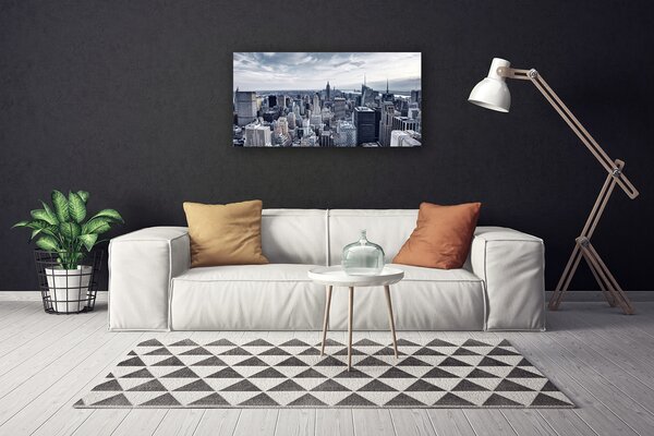 Obraz na plátne Mesto domy 100x50 cm