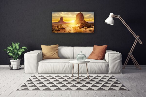Obraz na plátne Púšť slnko krajina 100x50 cm