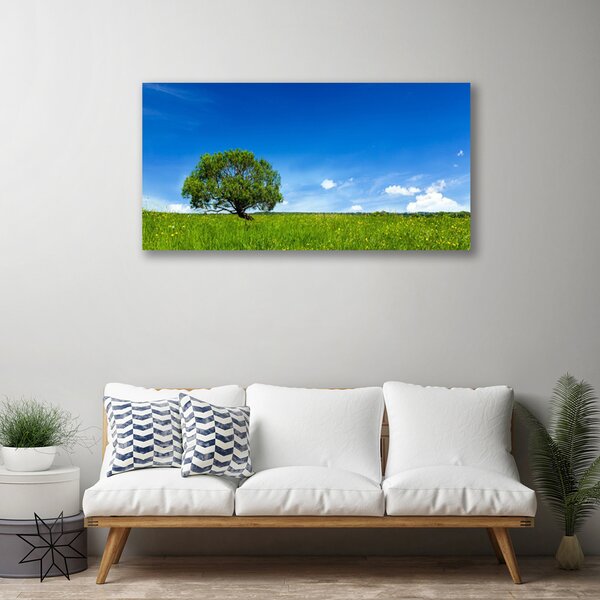 Obraz na plátne Tráva strom príroda 100x50 cm