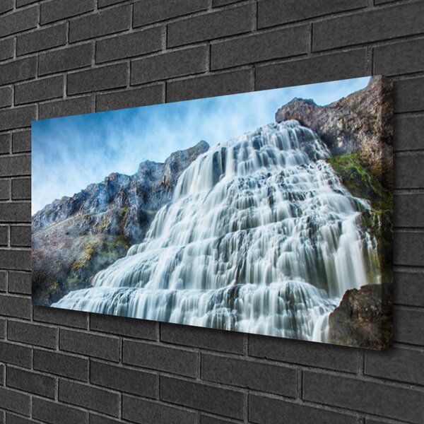 Obraz na plátne Vodopád príroda 100x50 cm