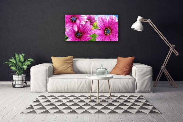 Obraz na plátne Kvety 100x50 cm