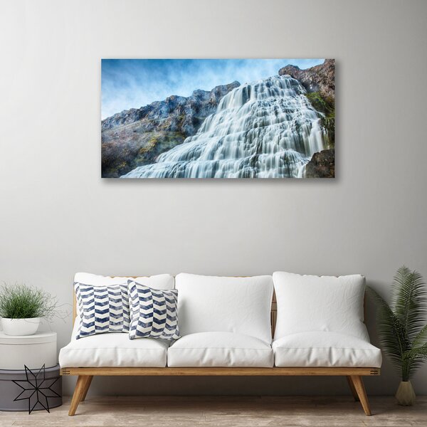 Obraz na plátne Vodopád príroda 100x50 cm