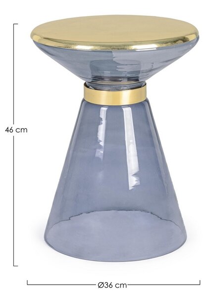 MERIEL sivý konferenčný stolík D36cm