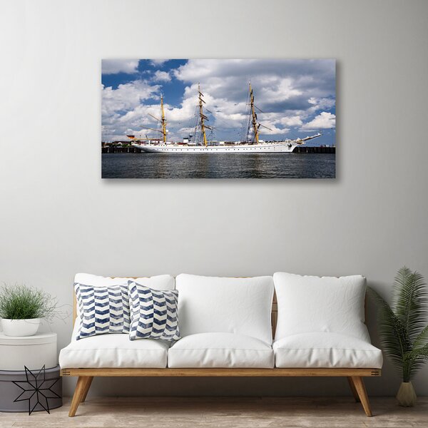 Obraz na plátne Loďka voda príroda 100x50 cm