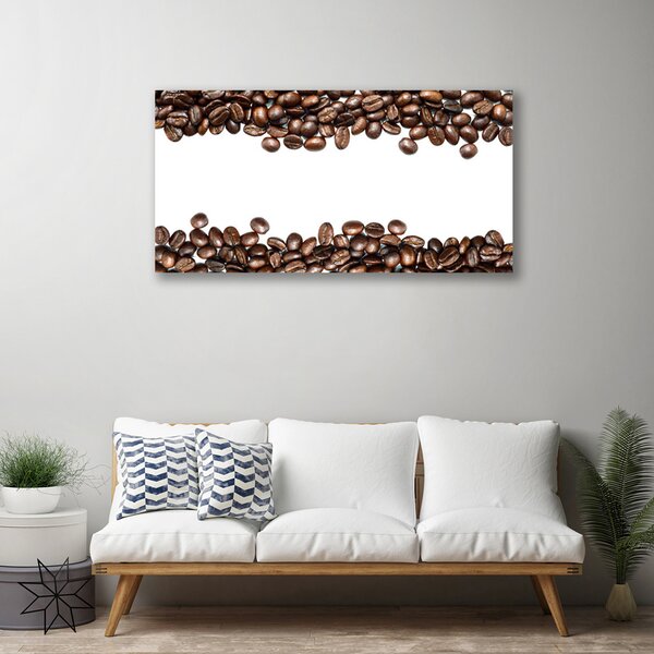 Obraz na plátne Káva zrnká kuchyňa 100x50 cm