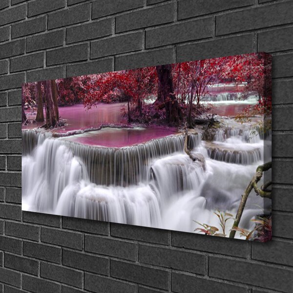 Obraz na plátne Vodopád góry príroda 100x50 cm