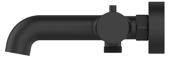 Invena Termora, termostatická vaňová batéria, čierna matná, INV-BT-W1-004-V
