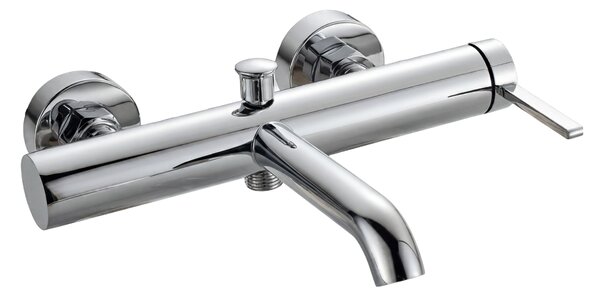Invena Dropia, nástenná vaňová batéria, chrómová, INV-BW-15-001-J