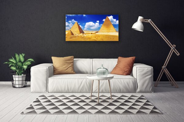 Obraz na plátne Púšť piramida krajina 100x50 cm