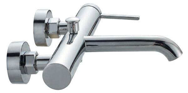 Invena Dropia, nástenná vaňová batéria, chrómová, INV-BW-15-001-J