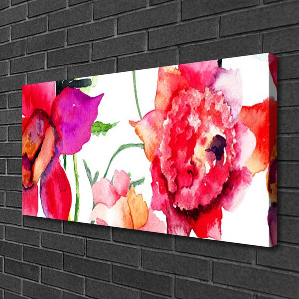 Obraz na plátne Kvety umenie 100x50 cm