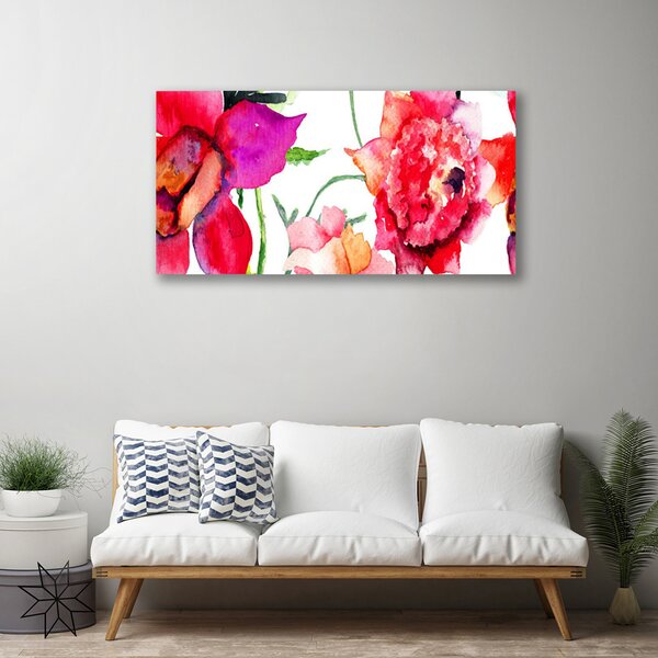Obraz na plátne Kvety umenie 100x50 cm