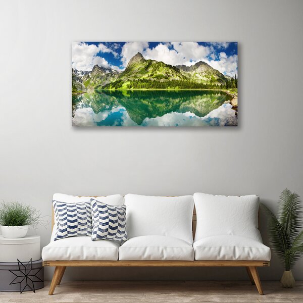 Obraz na plátne Hory jazero príroda 100x50 cm