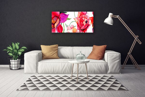 Obraz na plátne Kvety umenie 100x50 cm