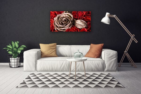 Obraz na plátne Ruže kvety 100x50 cm