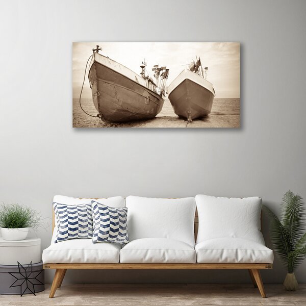 Obraz na plátne Loďky voda príroda 100x50 cm