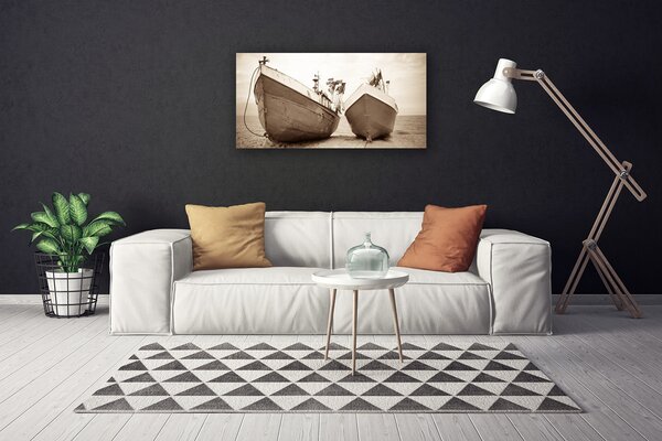 Obraz na plátne Loďky voda príroda 100x50 cm
