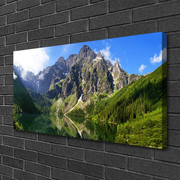 Obraz Canvas Tatry hory morské oko les 100x50 cm