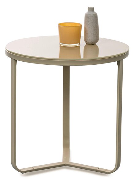 KONFERENČNÝ STOLÍK, krémová, kov, 50/50/50 cm Xora - Stolíky do obývačky, Online Only