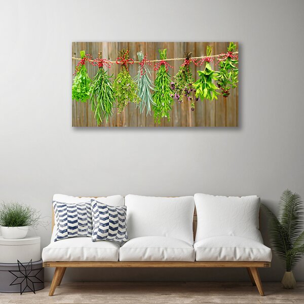 Obraz Canvas Sušené byliny listy príroda 100x50 cm