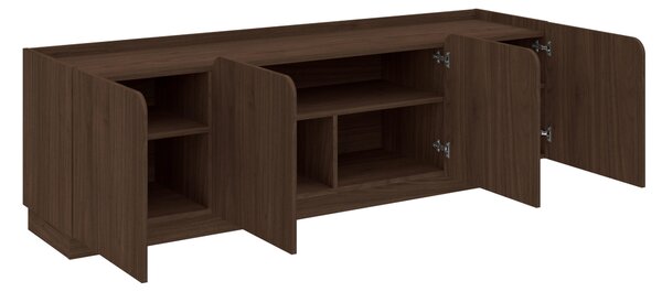 NÍZKA KOMODA, farba vlašského orecha, 180/59,7/40 cm MID.YOU - Online Only drobný nábytok, Online Only