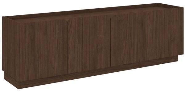 NÍZKA KOMODA, farba vlašského orecha, 180/59,7/40 cm MID.YOU - Online Only drobný nábytok, Online Only