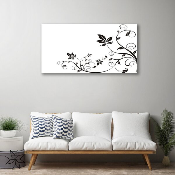 Obraz Canvas Abstrakcie rastliny listy 100x50 cm