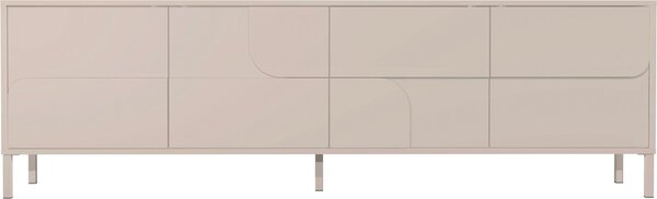 NÍZKA KOMODA, kašmírová, 205/62/40 cm MID.YOU - Online Only drobný nábytok, Online Only