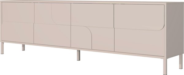 NÍZKA KOMODA, kašmírová, 205/62/40 cm MID.YOU - Online Only drobný nábytok, Online Only