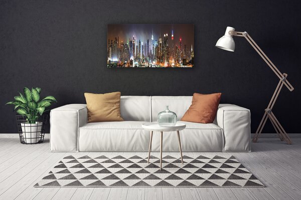 Obraz Canvas Noc mesto new york 100x50 cm