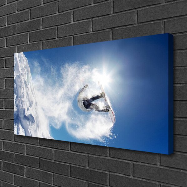 Obraz Canvas Snowboard šport sneh zima 100x50 cm
