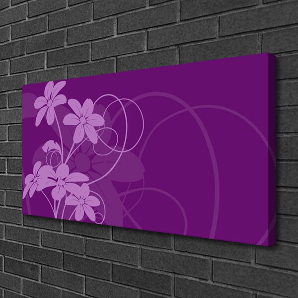 Obraz Canvas Abstrakcja kvety art 100x50 cm