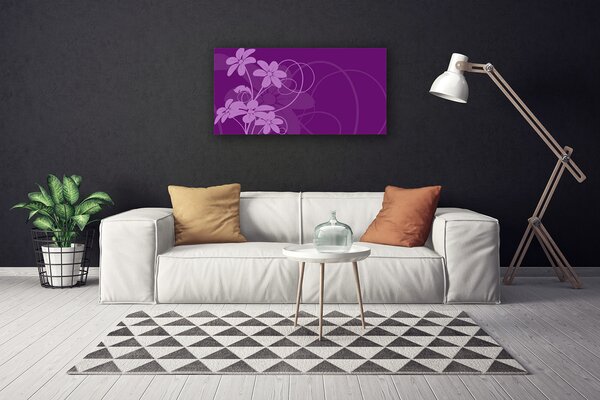 Obraz Canvas Abstrakcja kvety art 100x50 cm