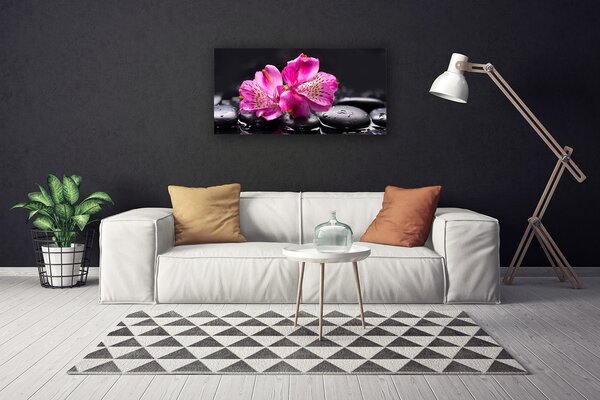 Obraz Canvas Kvety kamene zen kúpele 100x50 cm