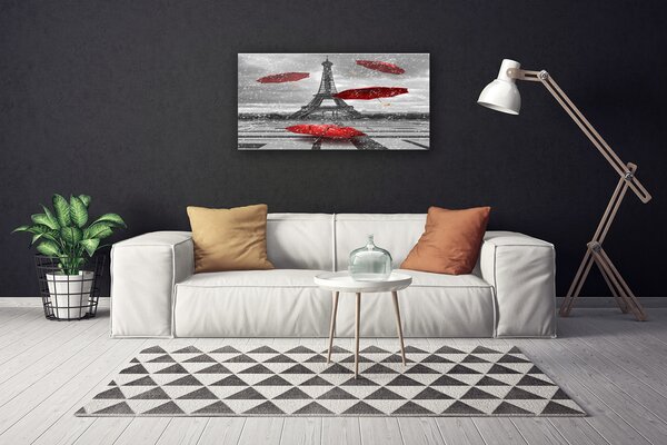 Obraz Canvas Eiffelova veža paríž dáždnik 100x50 cm