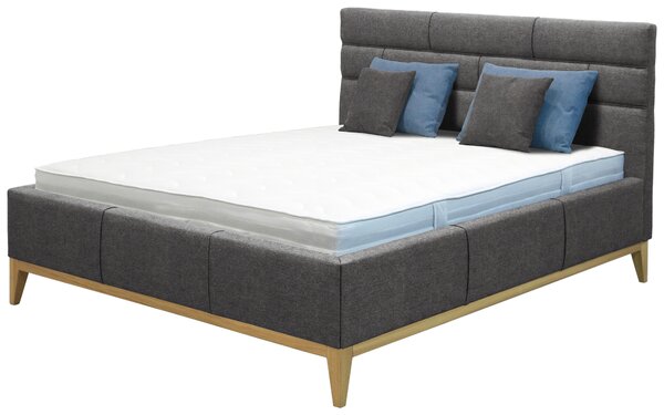 ČALÚNENÁ POSTEĽ, 180/200 cm, sivá Welnova - Postele