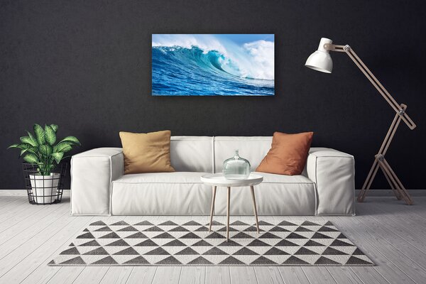 Obraz Canvas Vlny more nebo mraky 100x50 cm